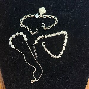 Gold plated bracelet set